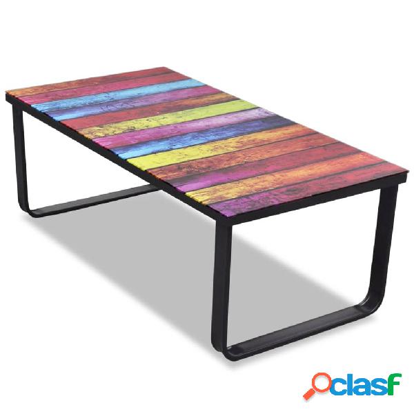 vidaXL Mesa de centro con superficie con impresión de