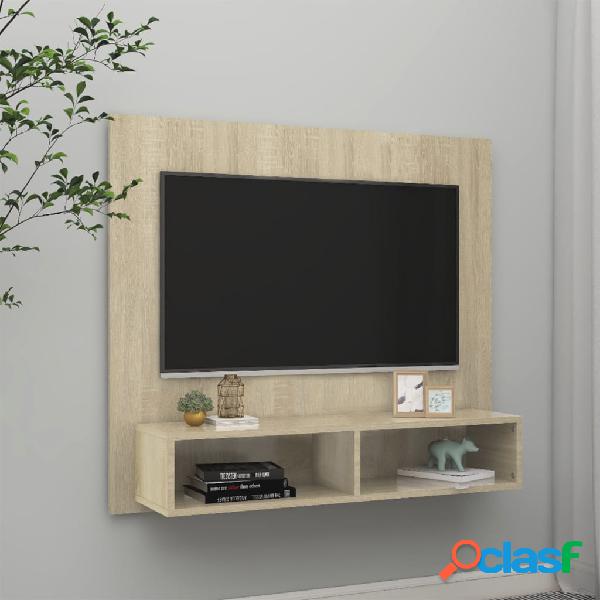 vidaXL Mueble de TV de pared aglomerado color roble