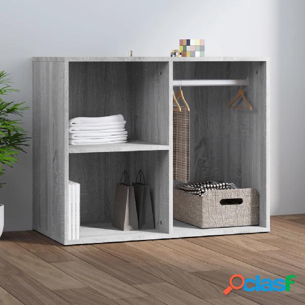 vidaXL Mueble vestidor madera contrachapada gris Sonoma