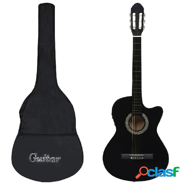 vidaXL Set guitarra occidental 12 pzas con ecualizador 6