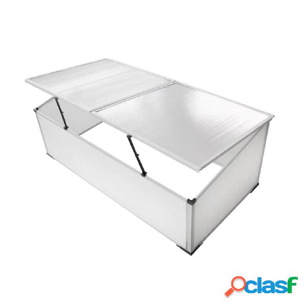 vidaXL Vivero Para Plantas Invernadero 2 Tapas 110X41X55cm