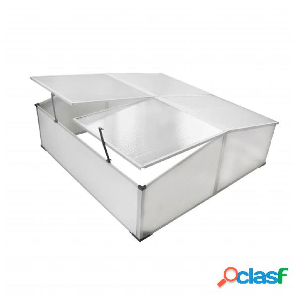 vidaXL Vivero con 4 tapas 108x110x41 cm