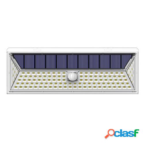 126 LED Bombillas Luz de pared Energía solar IP65 PIR