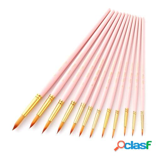 12pcs pincel de artista profesional set pinceles de punta