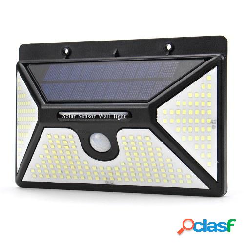 218 LED Lámpara de pared de energía solar Sensor de