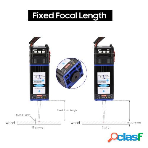 450nm 30W Módulo láser Longitud focal fija Cabezal de