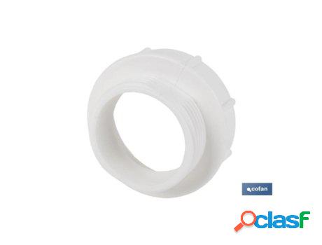 Adaptador convertidor 1 1/4 macho - 1 1/2 hembra para tubo