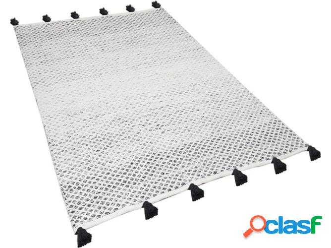 Alfombra BELIANI Gemlik (Negro y Blanco - 140x200 cm)