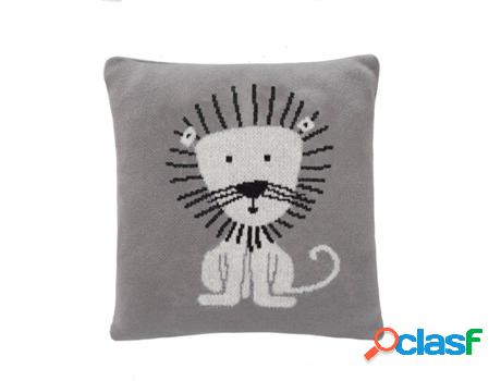 Almohada Infantil HAPPY DECOR KIDS Lion (Gris - Algodón,