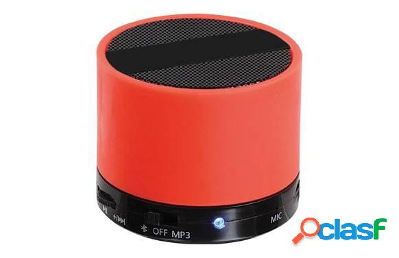 Altavoz Bluetooth Naranja cilindro con micrófono