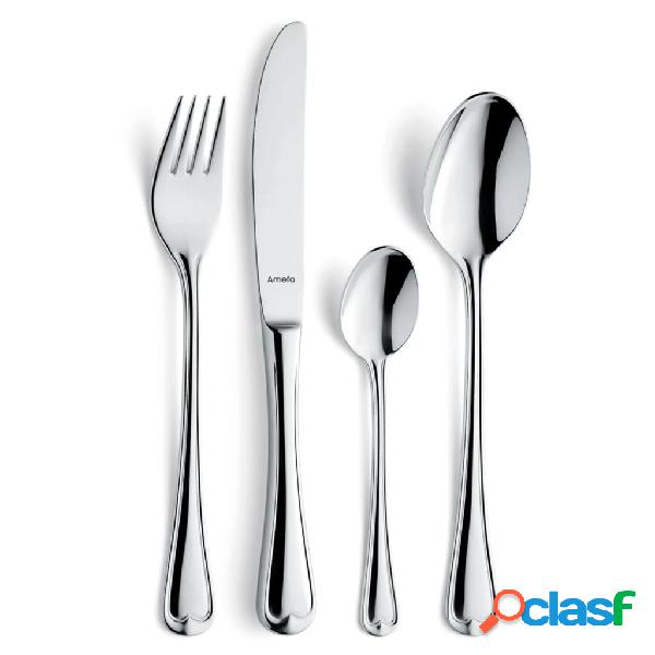 Amefa Cubertería 24 piezas Elegance plateado brillante