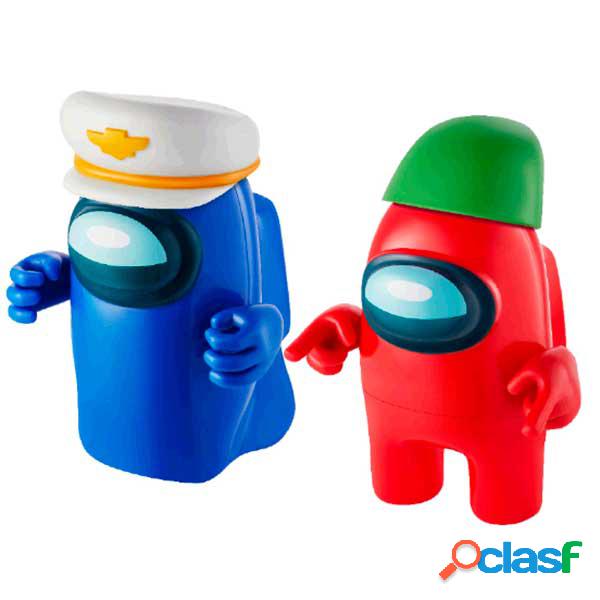 Among Us S2 Acci?n Pack Azul y Rojo
