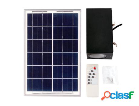 Aplique LED Solar-Control Remoto- Dimable- Panel: 6V 15W
