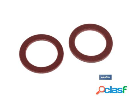 Arandela de fibra roja m-8 x 14 x 1,5 caja 100 unid.