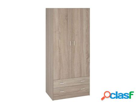 Armario 2 puertas+2c 180x80cm k9459rz roble