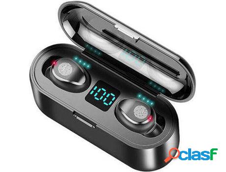 Auriculares Bluetooth True Wireless F9 (In Ear - Micrófono