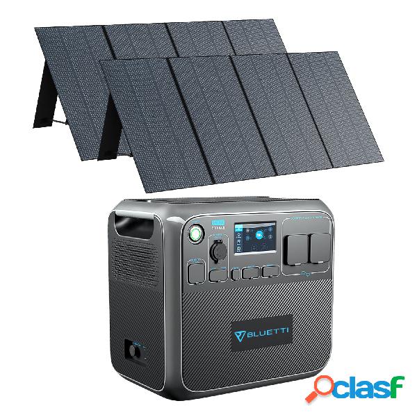 BLUETTI AC200P + 2/PV350 Generador Solar Kit