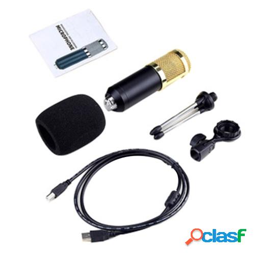 BM800S Live Condenser Mircophone Luz dinámica Señalando en