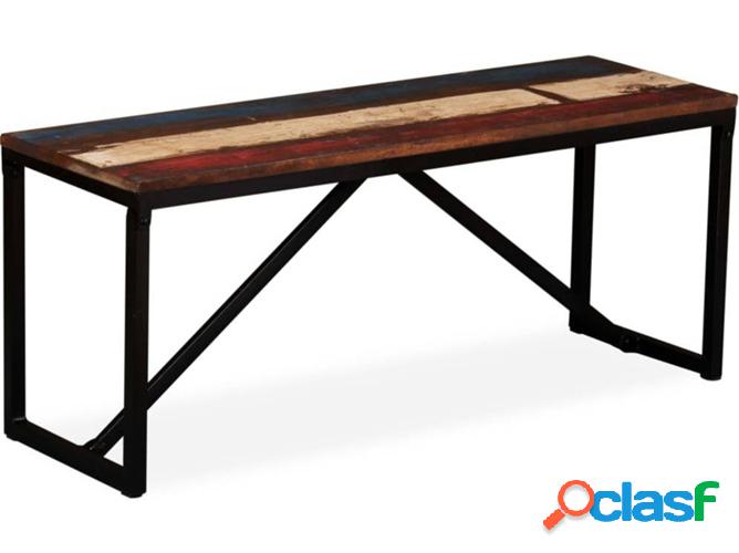 Banco VIDAXL madera recuperada maciza 110x35x45 cm