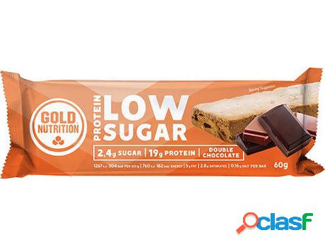 Barra Proteíca GOLDNUTRITION Low Sugar Double Choc (60 gr)
