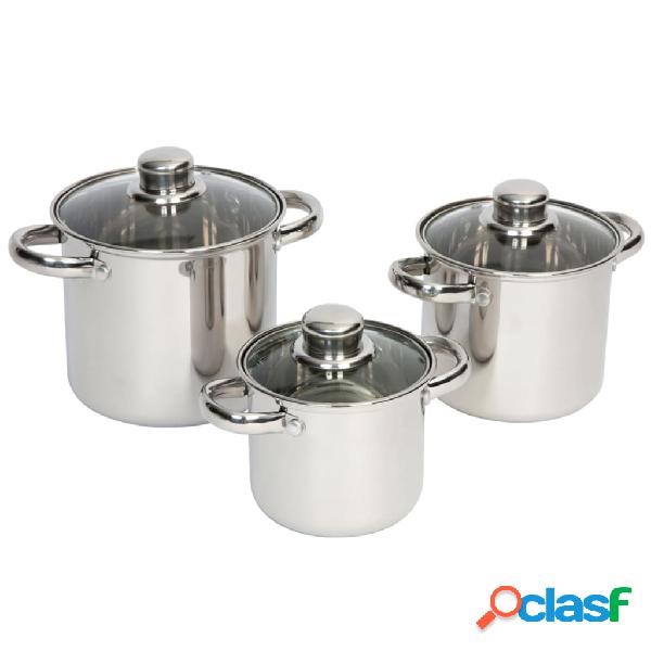 Bo-Camp Juego de ollas de cocina Royal Plus 1.3/2/3 L