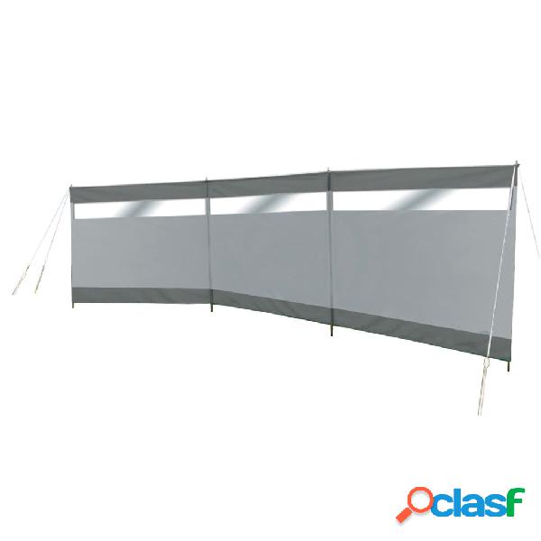 Bo-Camp Paravientos con ventana Dennis gris 500x140 cm