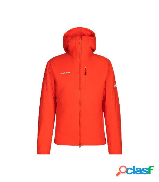 CHAQUETA FIBRA MAMMUT CON CAPUCHA RIME IN FLEX HOMBRE ROJO