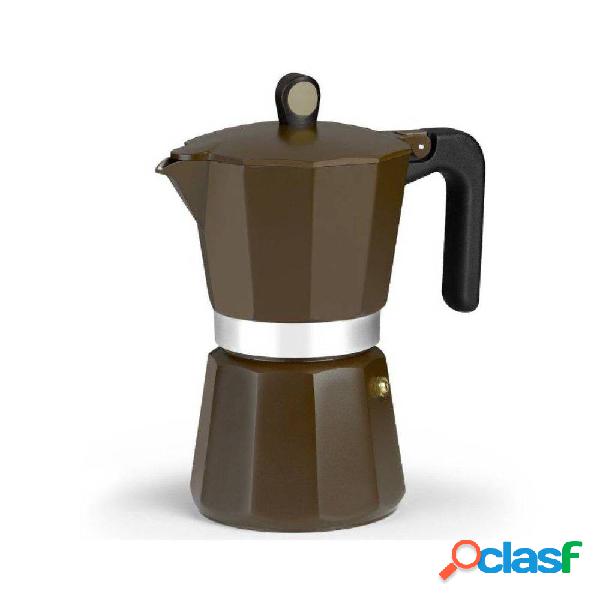 Cafetera Italiana Monix Induction Cream M6710006/ 6 Tazas/