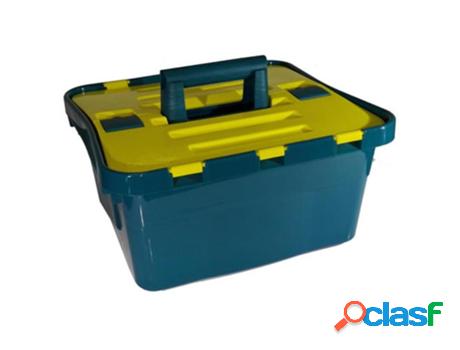 Caja herramientas verde 38x35x19cm