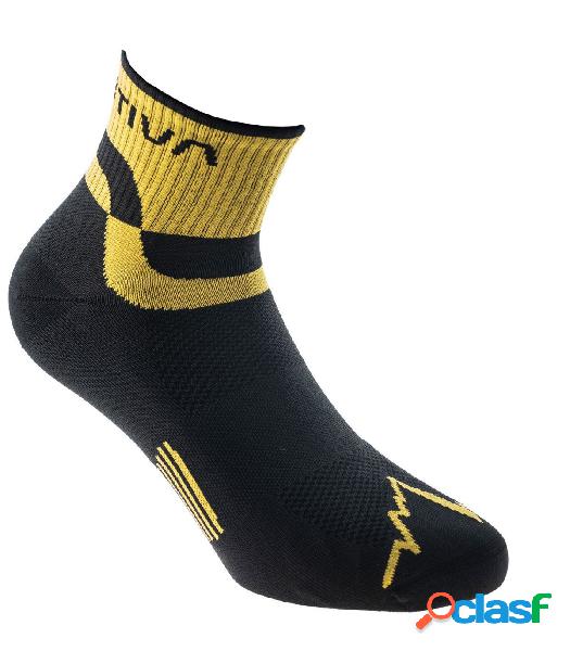 Calcetines La Sportiva Trail Running Socks Black Yellow 44 -