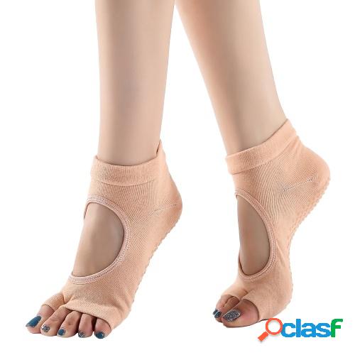 Calcetines de yoga para mujer Calcetines con punta abierta