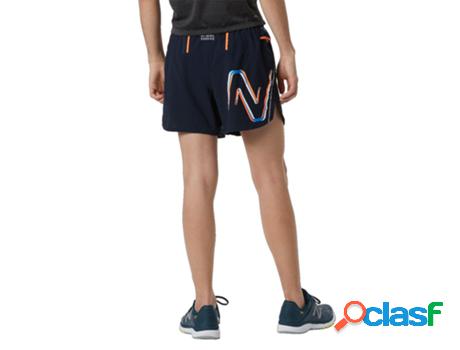 Calções NEW BALANCE Impact Run (L - Azul)