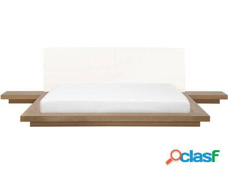 Cama de Agua Zen (Marrón - MDF -232x343x88 cm - Colchón