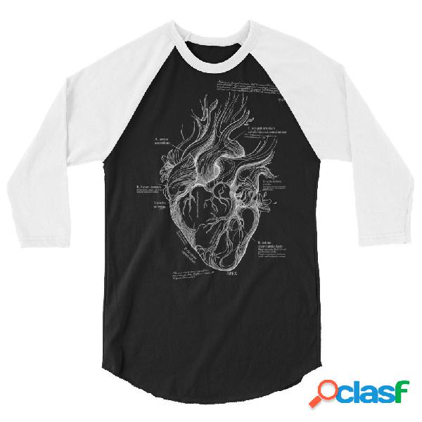 Camiseta dos colores The Dreamers: Heart Tree - Negro/Blanco