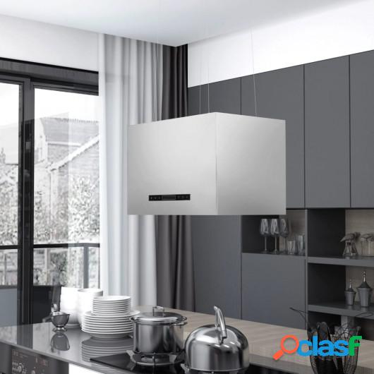 Campana extractora colgante táctil LCD acero inoxidable 55