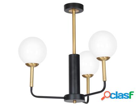 Candelabro Geneva HOMEMANIA (Preto, Ouro, Branco-Metal,