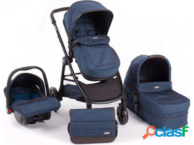 Carrito de Bebé Trio KIKKA BOO 3 In 1 Blue Melange