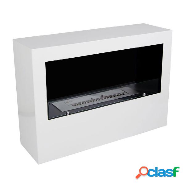 Chimenea Bioetanol para Suelo en Blanco