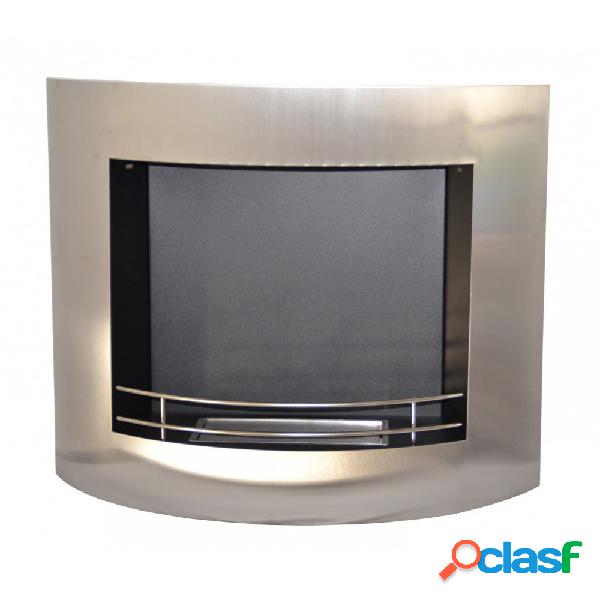 Chimenea bioetanol para pared de acero inoxidable