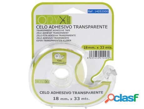 Cinta celo adhesivo transparente 18 mm. x 33 mts. con
