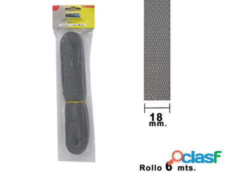 Cinta persiana wolfpack gris 18 mm. rollo 6 metros