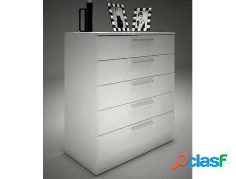Cómoda VENTA-UNICA Mathias (Blanco - Painel de Partículas