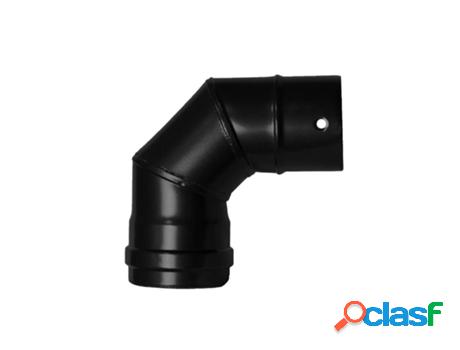 Codo estufa pellet vitrificado ø80 mm 90°
