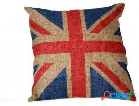 Cojín HOGAR Y MÁS Union Jack De Arpillera (45x45 cm)