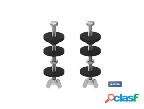 Conjunto tornillos fijación taza-cisterna m6 x 90