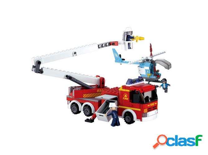 Construcción SLUBAN Fire Alarm - Camión y Helicóptero