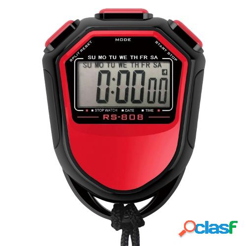 Cronómetro impermeable digital de mano LCD temporizador