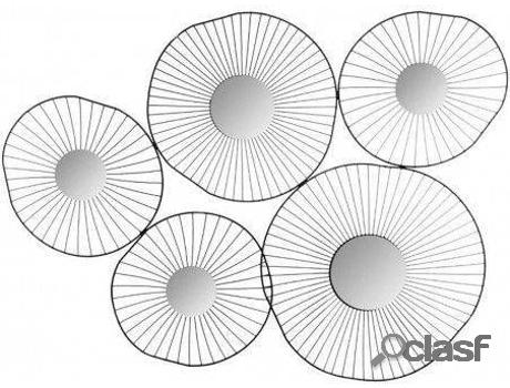 Decoración De Pared HOGAR Y MÁS Luc(79 x 3.5 x 65 - acero)