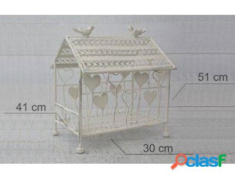 Decoración Exterior HOGAR Y MÁS Crema De Corazone De Jaula