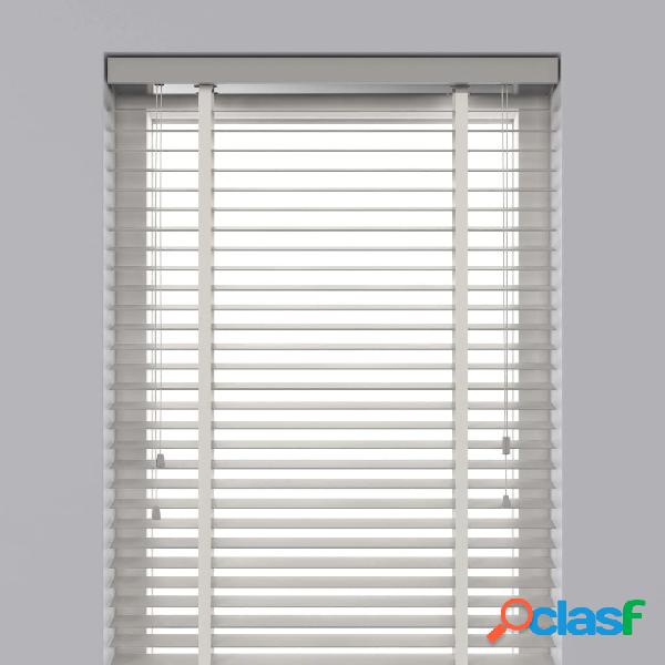 Decosol Persiana horizontal de madera 50 mm 80x130 cm blanco
